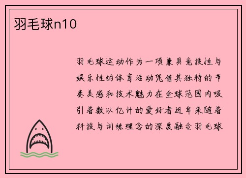 羽毛球n10
